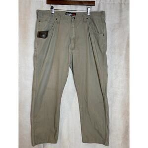 Wrangler RIGGS Workwear Pants 40x34 Khaki Utility Carpenter Cotton